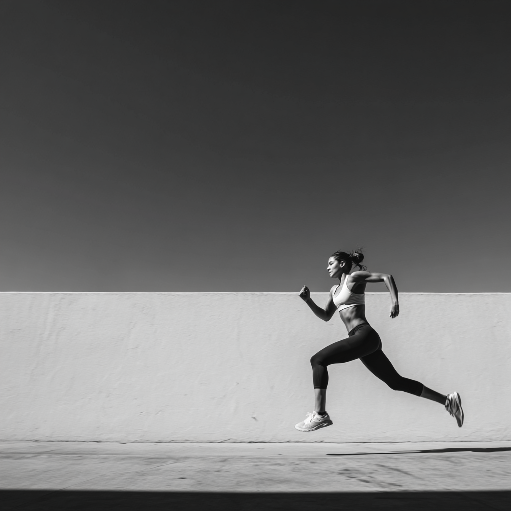 Black and white photo of teens rehearsing a dance routine on a stage.